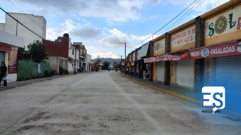 Lista la pavimentación hidráulica de la calle