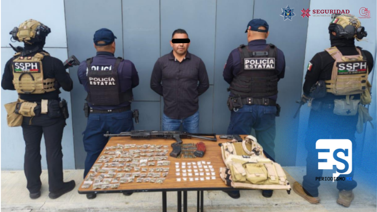Fuertemente armado y con droga