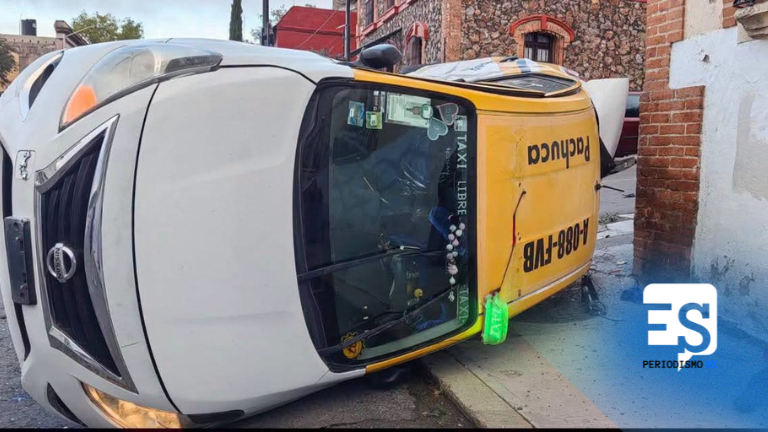 Veloz taxi choca
